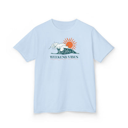 Weekend Vibes Kids Tee - Fun Summer T-Shirt, Surfing Shirt, Beach Tee, Boys Girls Graphic Tee, Perfect Summer Gift