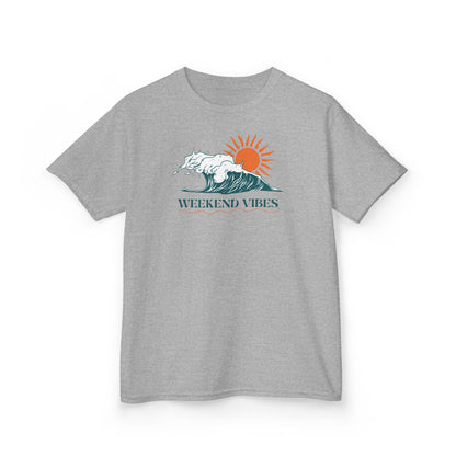 Weekend Vibes Kids Tee - Fun Summer T-Shirt, Surfing Shirt, Beach Tee, Boys Girls Graphic Tee, Perfect Summer Gift