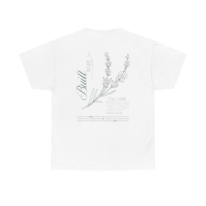 Unisex Heavy Cotton Tee with Minimalist Design, Perfect for Everyday Wear, Gift for Friends, Casual Style, Summer Essential