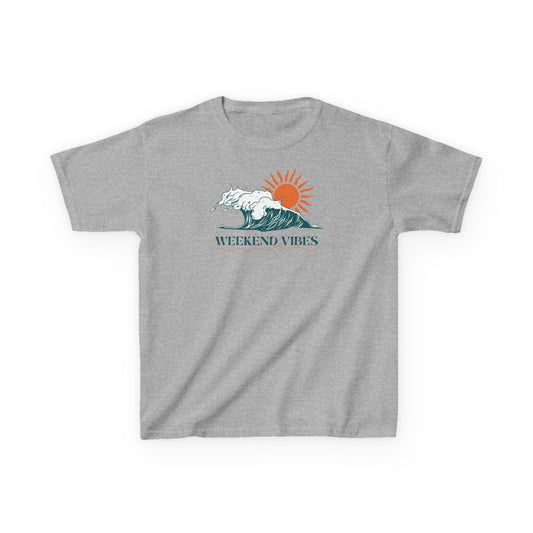 Weekend Vibes Kids Tee - Fun Summer T-Shirt, Surfing Shirt, Beach Tee, Boys Girls Graphic Tee, Perfect Summer Gift