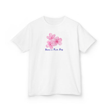 Kids Floral Cotton Tee - Perfect for Spring Celebrations, Birthdays, Summer Outings, and Playdates, Cute Floral Design, Comfortable Wear